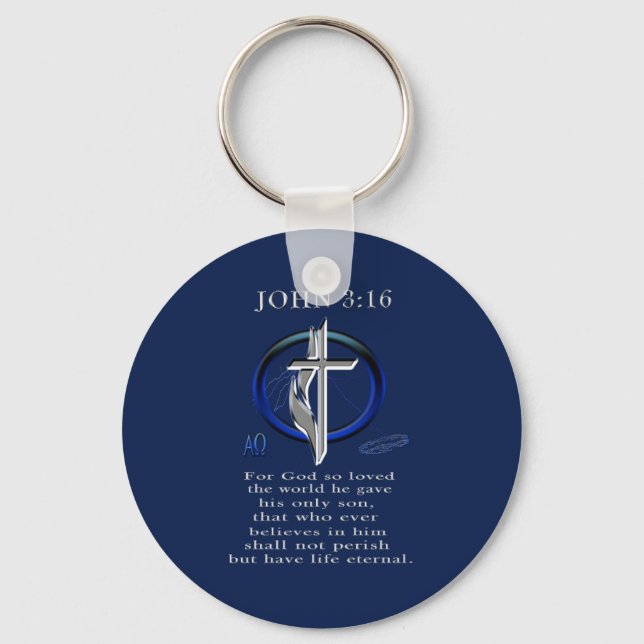 John 3:16 key ring (Front)