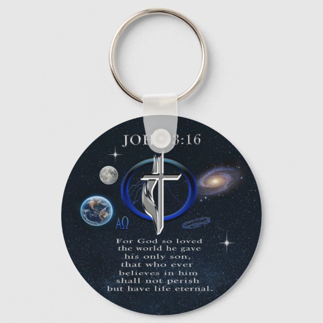 John 3:16 keychain (Front)