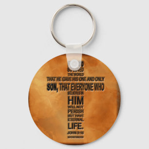 John 3:16 Keychain