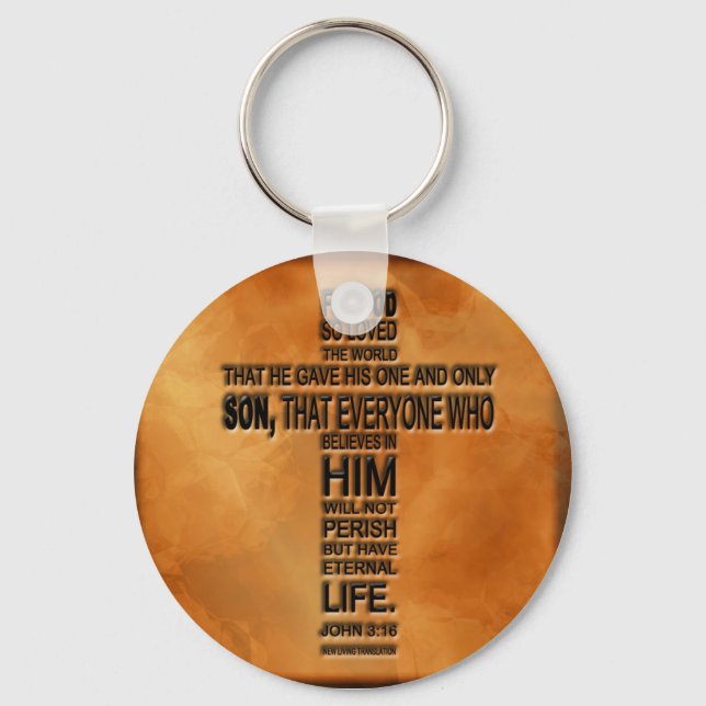 John 3:16 Keychain (Front)