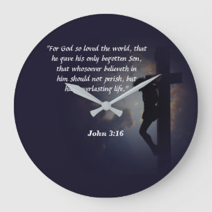 John 3:16 large clock