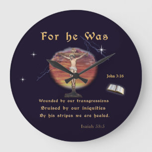 John 3:16 large clock