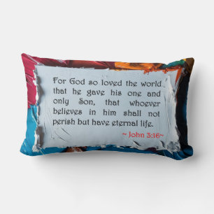 John 3:16 lumbar cushion