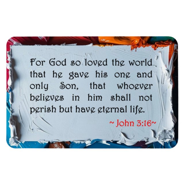 John 3:16   magnet (Horizontal)