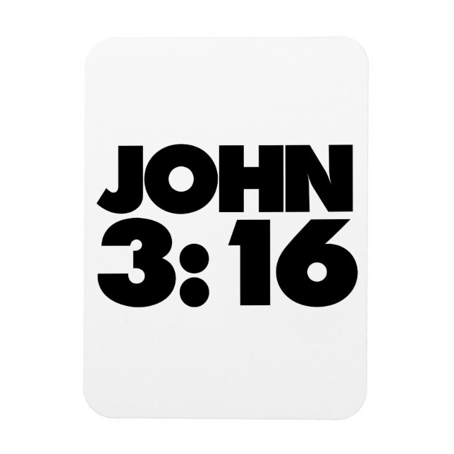 John 3:16 magnet (Vertical)