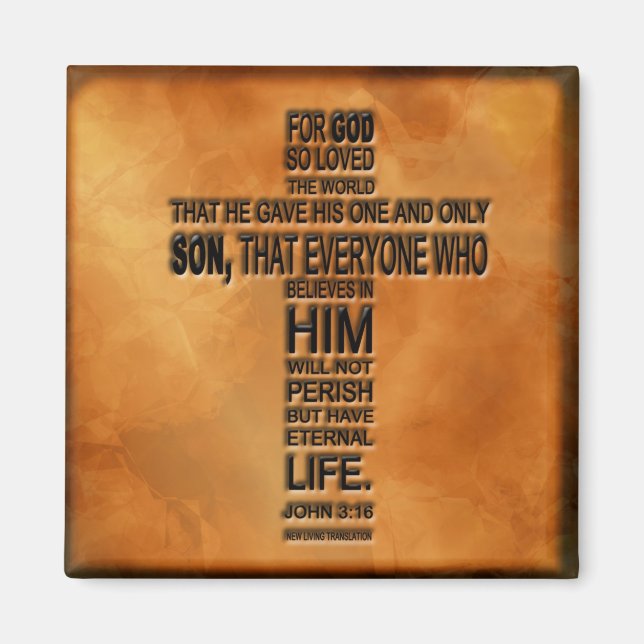 John 3:16 Magnet (Front)