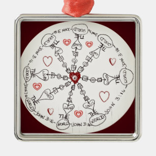 John 3:16 Mandala Metal Tree Decoration