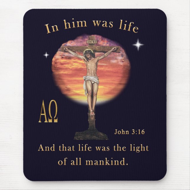 John 3:16 mouse pad (Front)