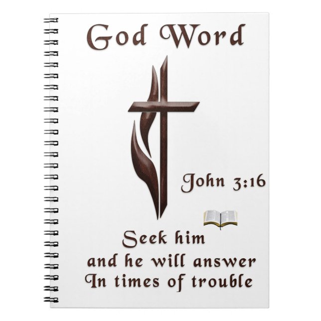 John 3:16 notebook (Front)