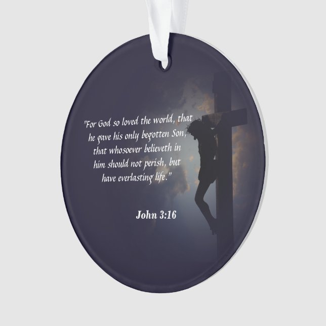 John 3:16 ornament (Front)