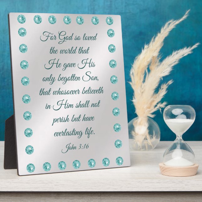 John 3:16 Plaque (Side)