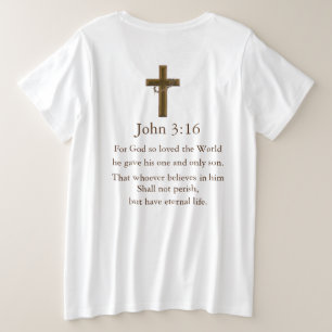 John 3:16 plus size T-Shirt
