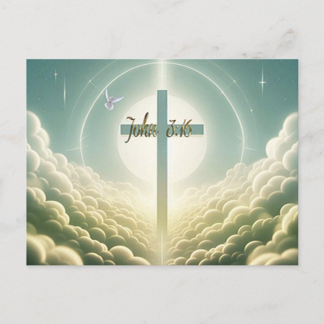 John 3:16 postcard (Front)