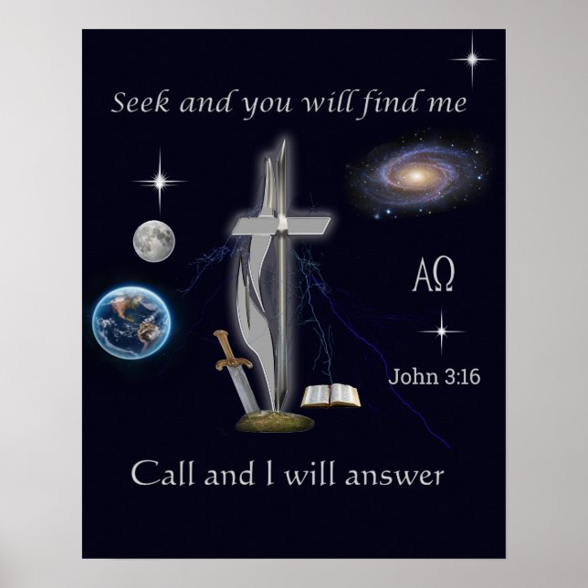 John 3:16   poster (Front)