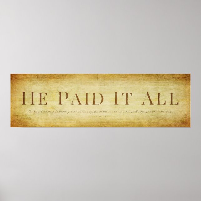 John 3:16 poster (Front)