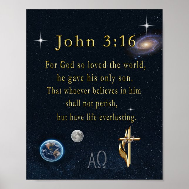 John 3:16    poster (Front)