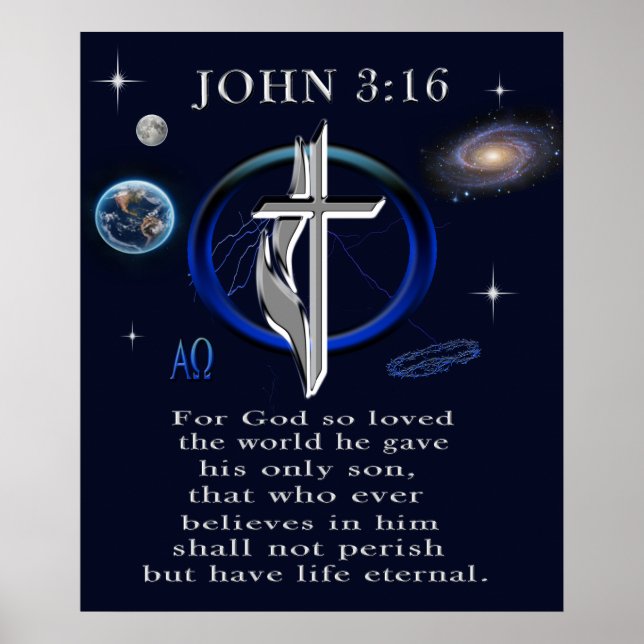 John 3:16 poster (Front)