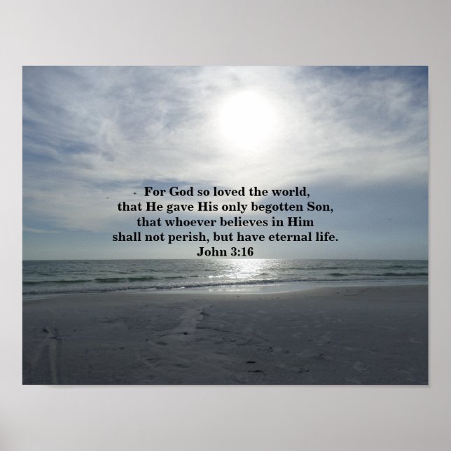 JOHN 3:16 POSTER (Front)