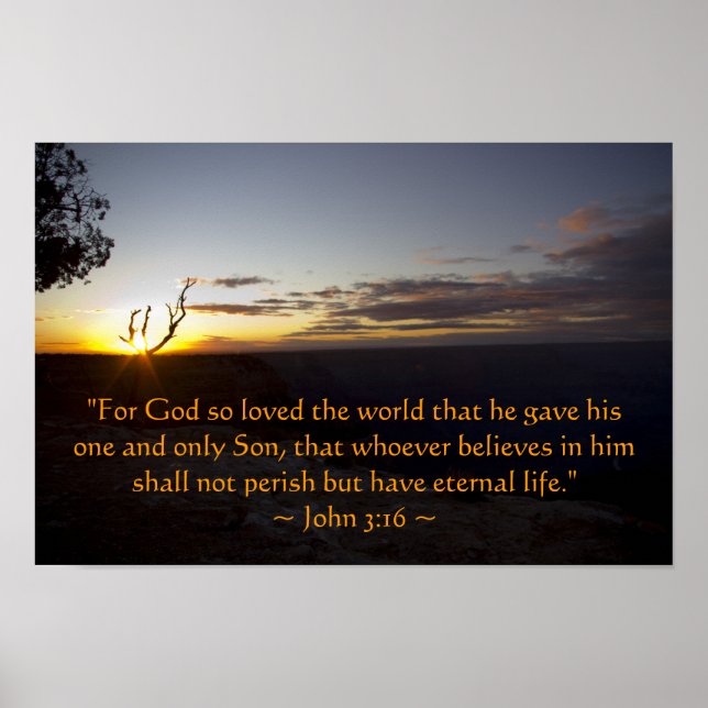 John 3:16 Poster (Front)