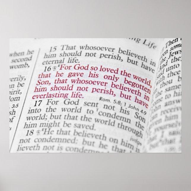 John 3:16 poster (Front)