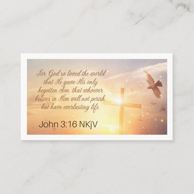 John 3:16 Prayer Card (Front)