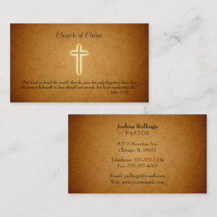 John 3:16 Religious Cross Business Card