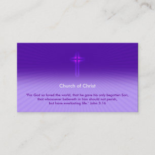 John 3:16 - Religious Cross Business Card