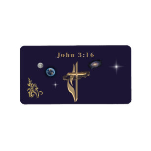 John 3:16 Return address labels