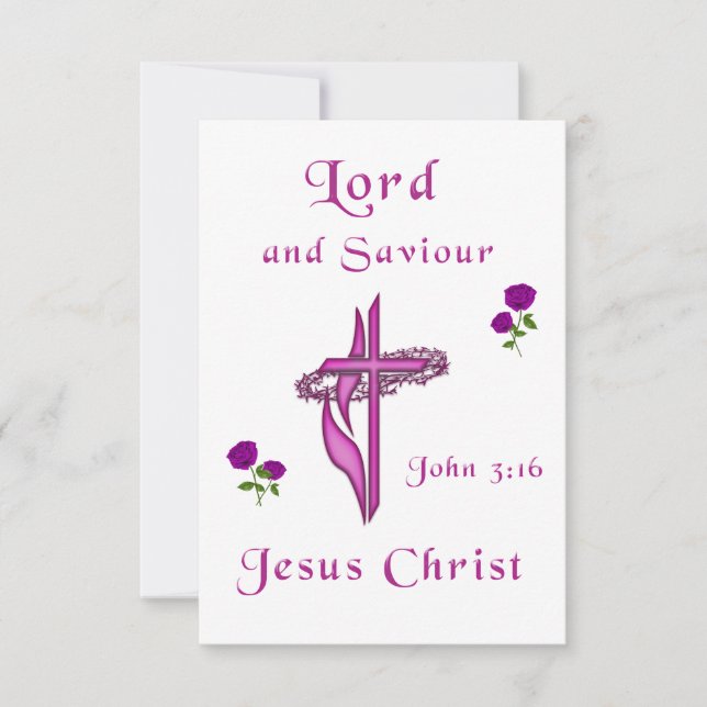 John 3:16 RSVP card (Front)
