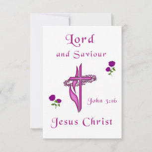 John 3:16 RSVP card
