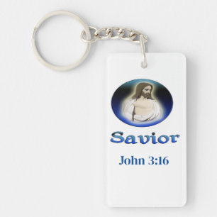 John 3:16 Saviour Key Ring