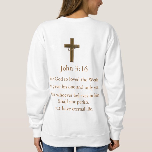 John 3:16 sweatshirt (Back)