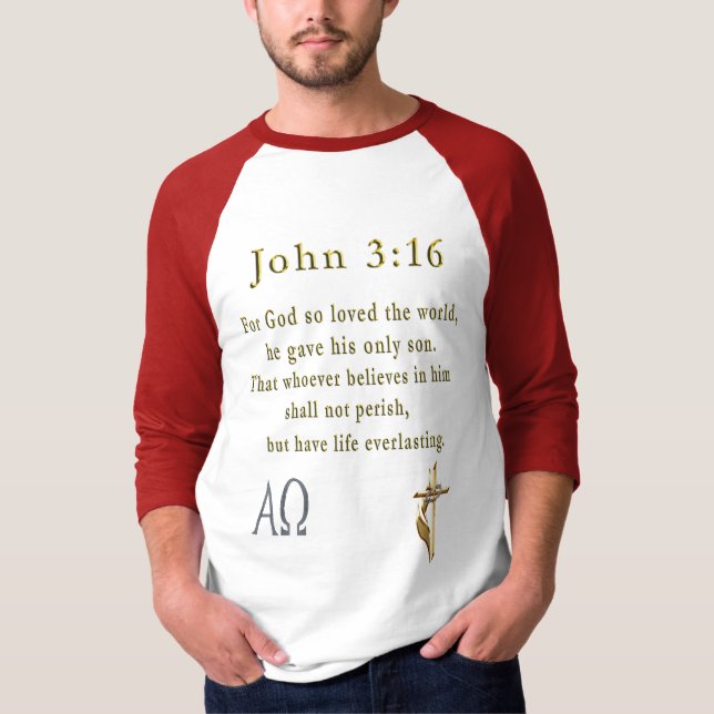 John 3:16 T-Shirt (Front)