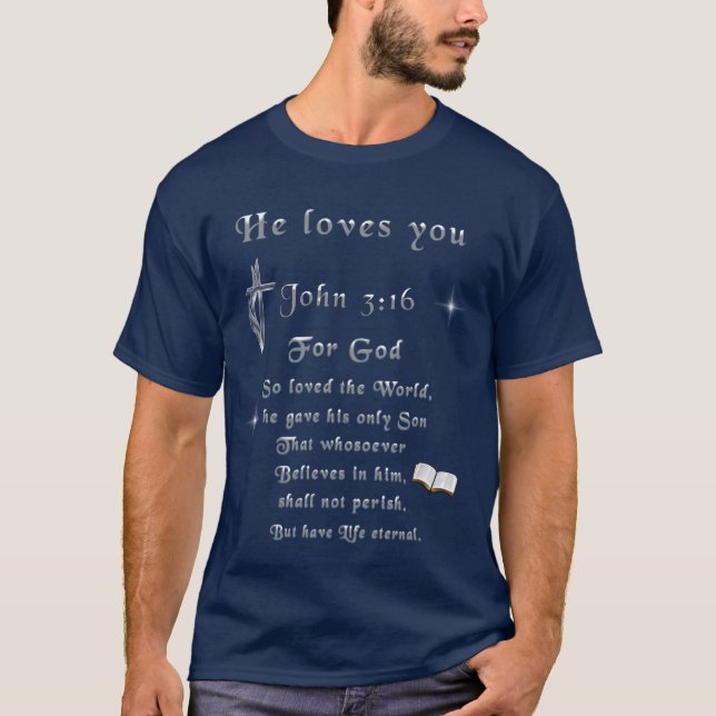 John 3:16 T-Shirt (Front)