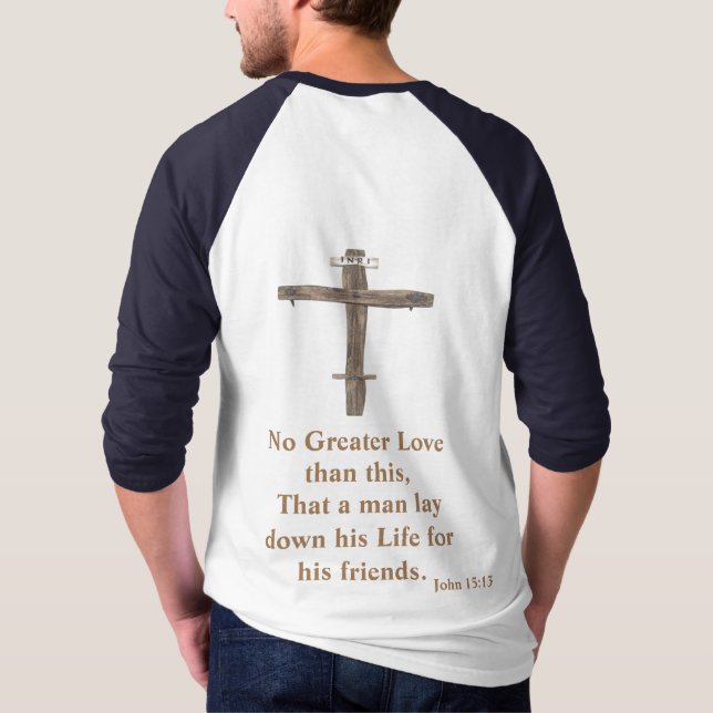 John 3:16 T-Shirt (Back)