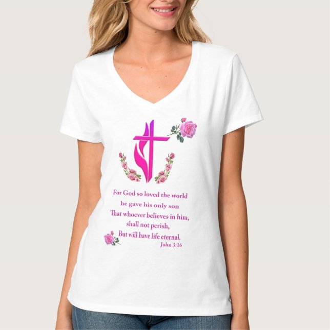 John 3:16 T-Shirt (Front)