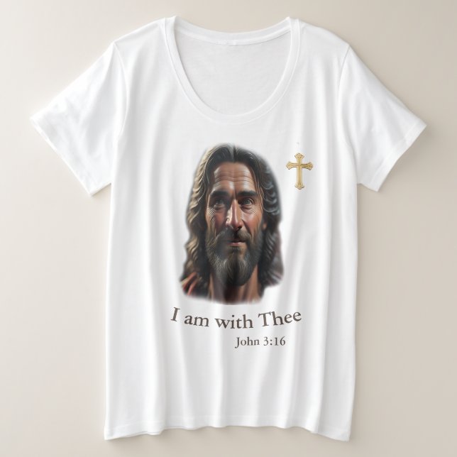 John 3:16  T-Shirt Plus Size T-Shirt (Design Front)