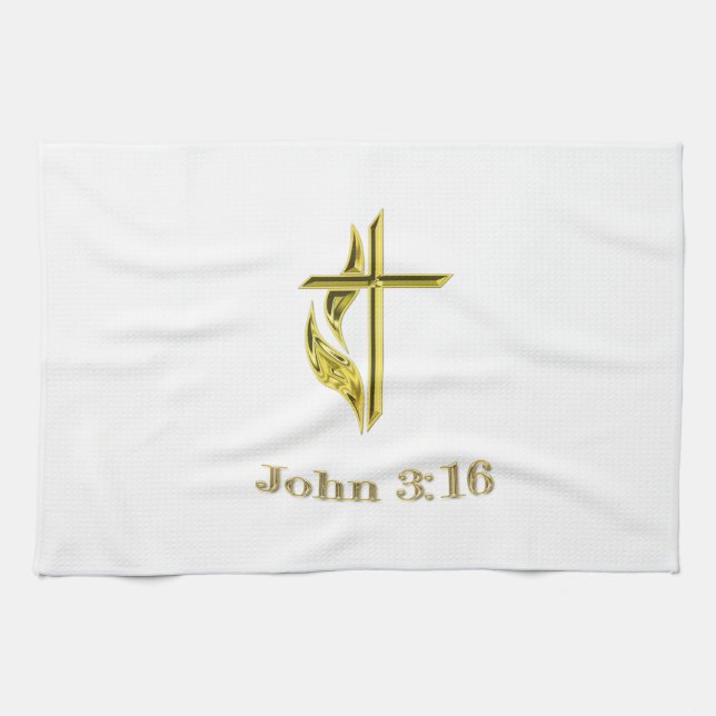 John 3:16 tea towel (Horizontal)