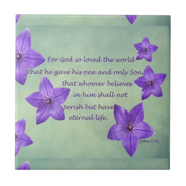 John 3:16 tile (Front)