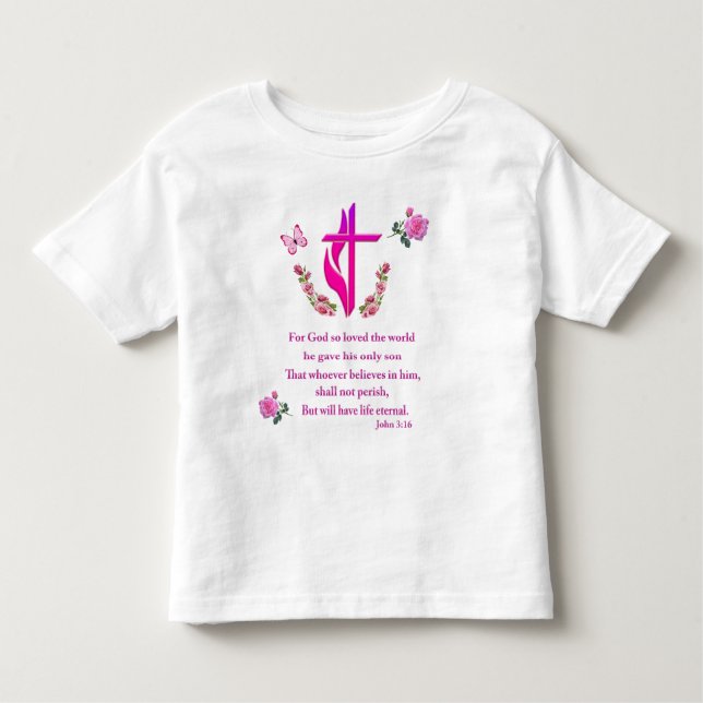 John 3:16 toddler T-Shirt (Front)