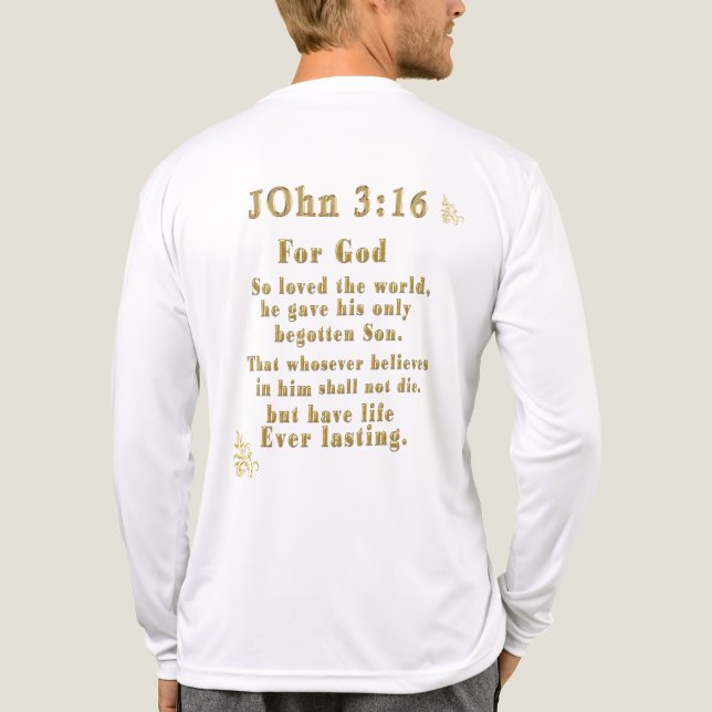John 3:16 Tri-Blend shirt (Back)