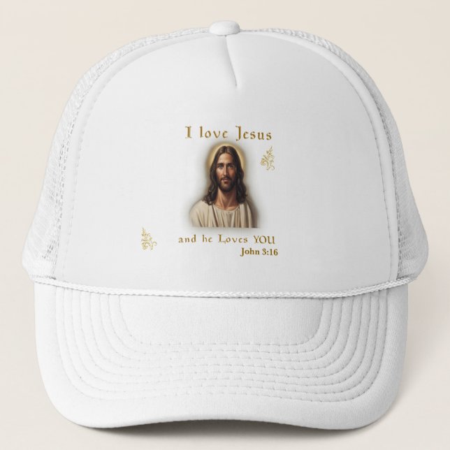 John 3:16  trucker hat (Front)