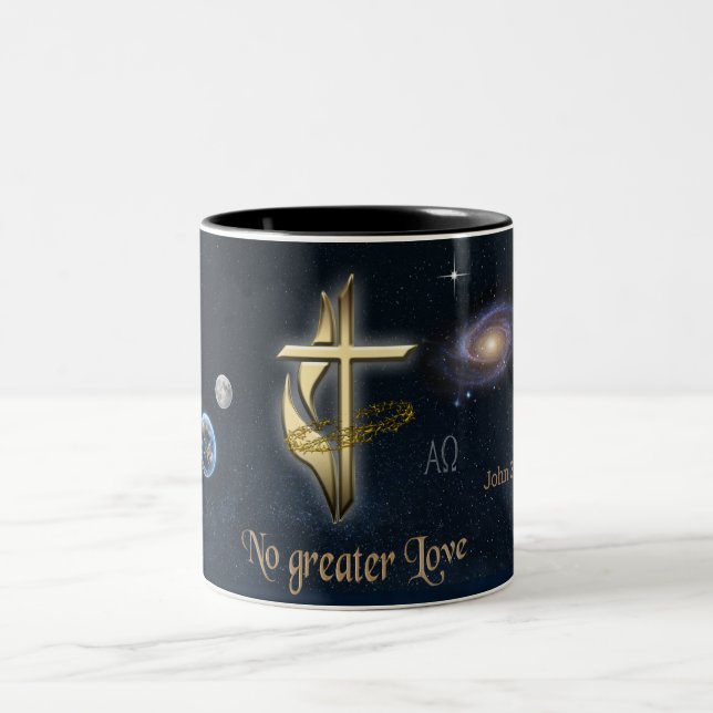John 3:16 Two-Tone coffee mug (Center)