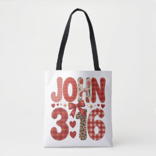 John 3:16 Valentine Christian Tote Bag