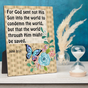 John 3:17 plaque