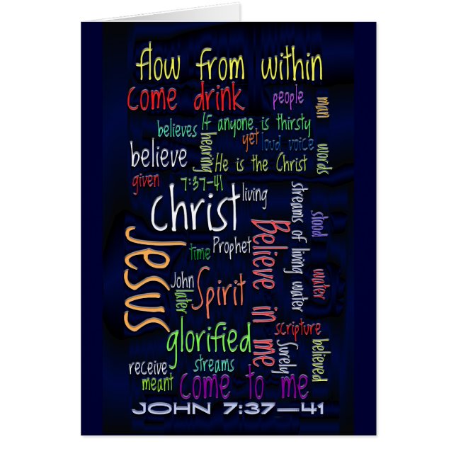 John 7:37-41 Dark Water (Front)