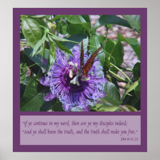 John 8:31, 32 Scripture Poster