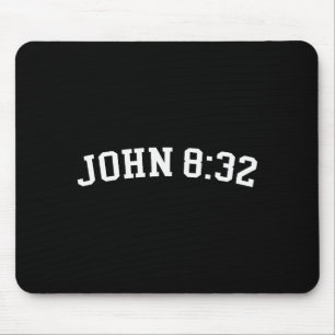 John 8_32 mouse pad