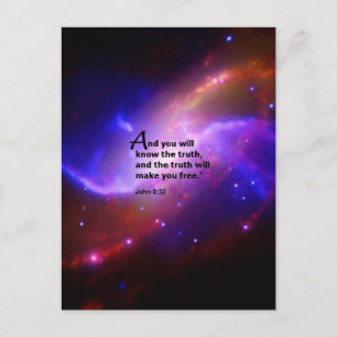 John 8:32 postcard