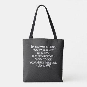 JOHN 9:41 Shoulder Tote Bag